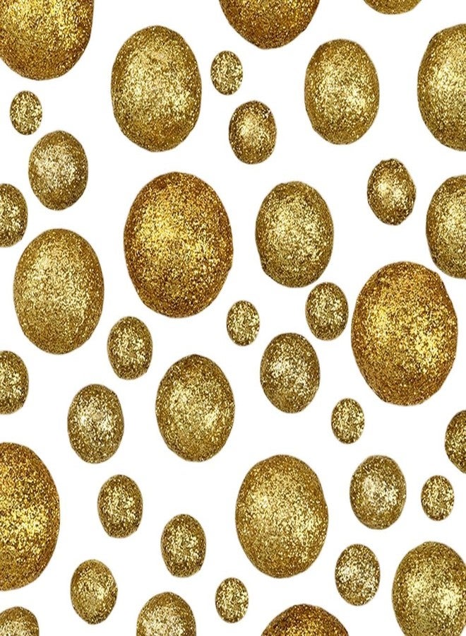 SOFPLATE 160Pcs Gold Foam Glitter Balls Vase Filler Decorative Ball 12mm 15mm 20mm 24mm 28mm No Hole Gloss Bead Pearls Christmas Holiday Decoration Table Scatter for Home Party Festive Wedding Decor - Image 1